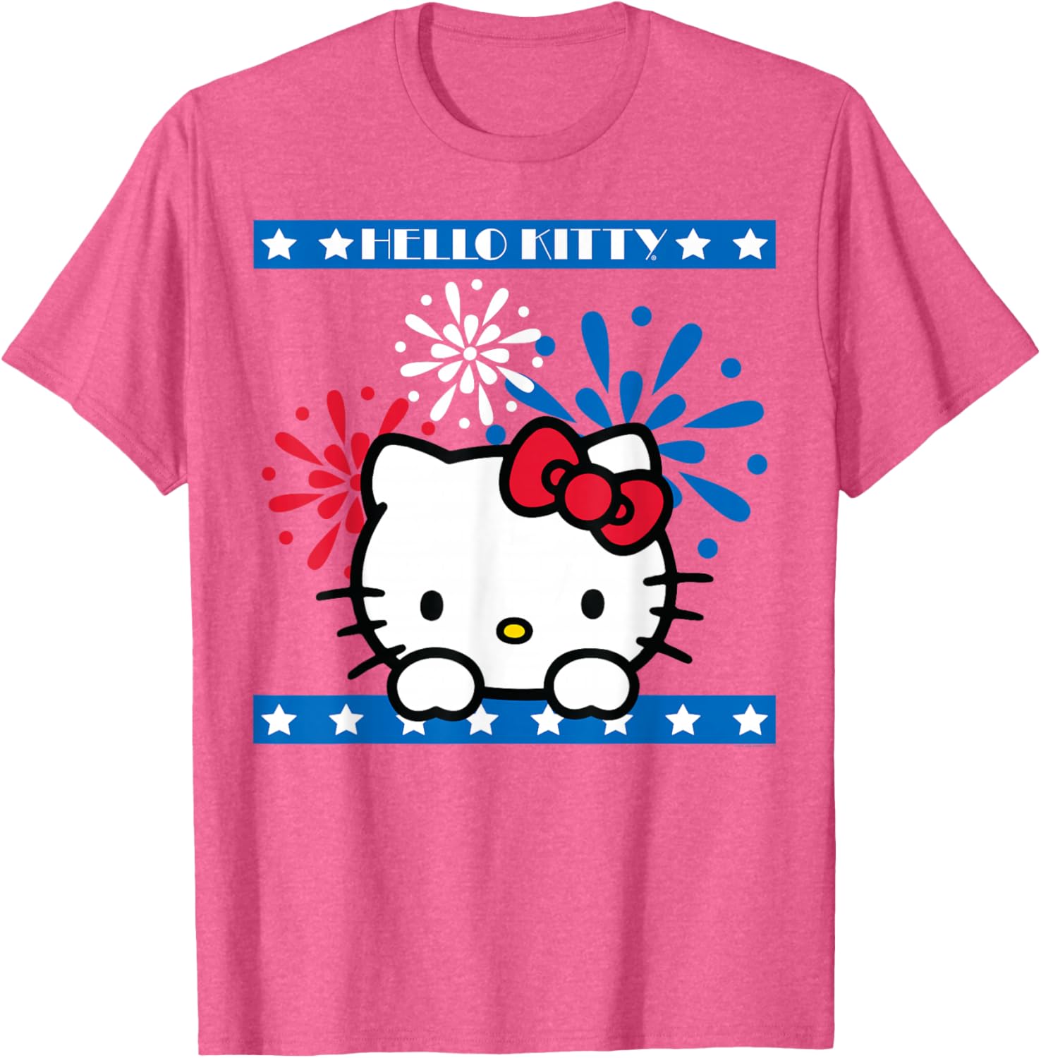 Hello Kitty Fireworks 4th of July T-Shirt for Women Girls Men Kids - 3