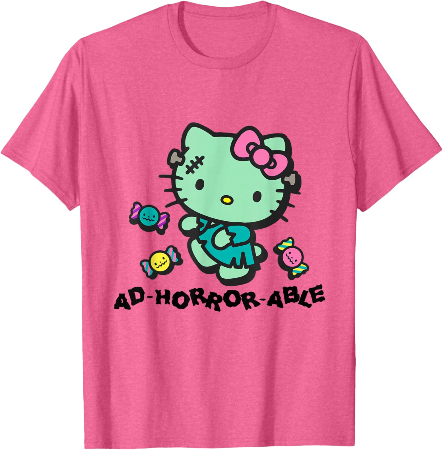 Hello Kitty Horror-Themed T-Shirt Adorable and Fun Fashion Apparel - 7