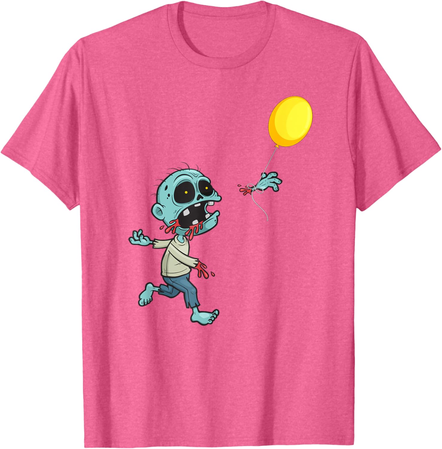 Cute Zombie Birthday Balloon T-Shirt for Kids and Boys Fun Apparel - 5