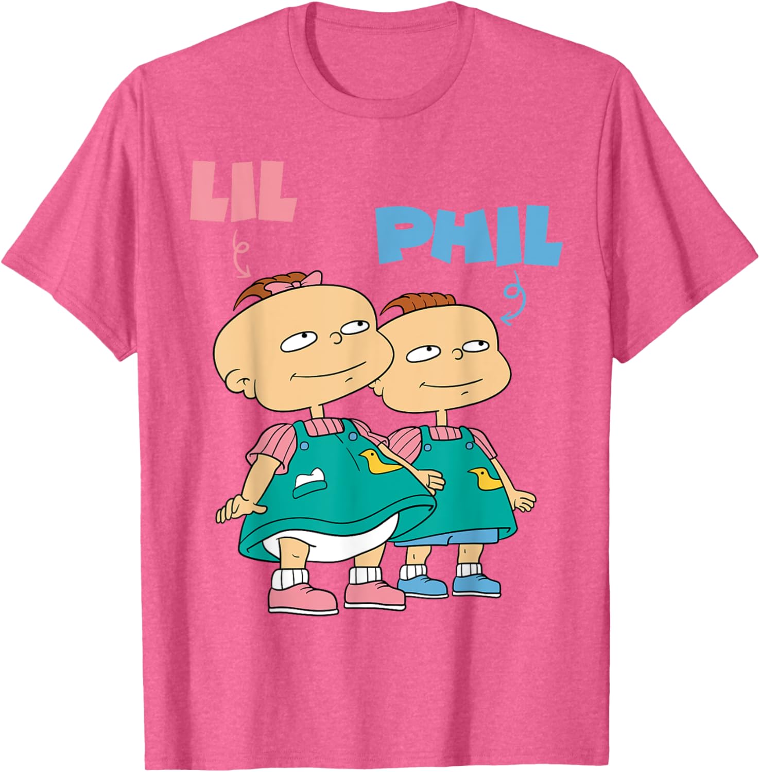 Mademark x Rugrats Lil and Phil Devil Twins T-Shirt for Kids and Adults - 24