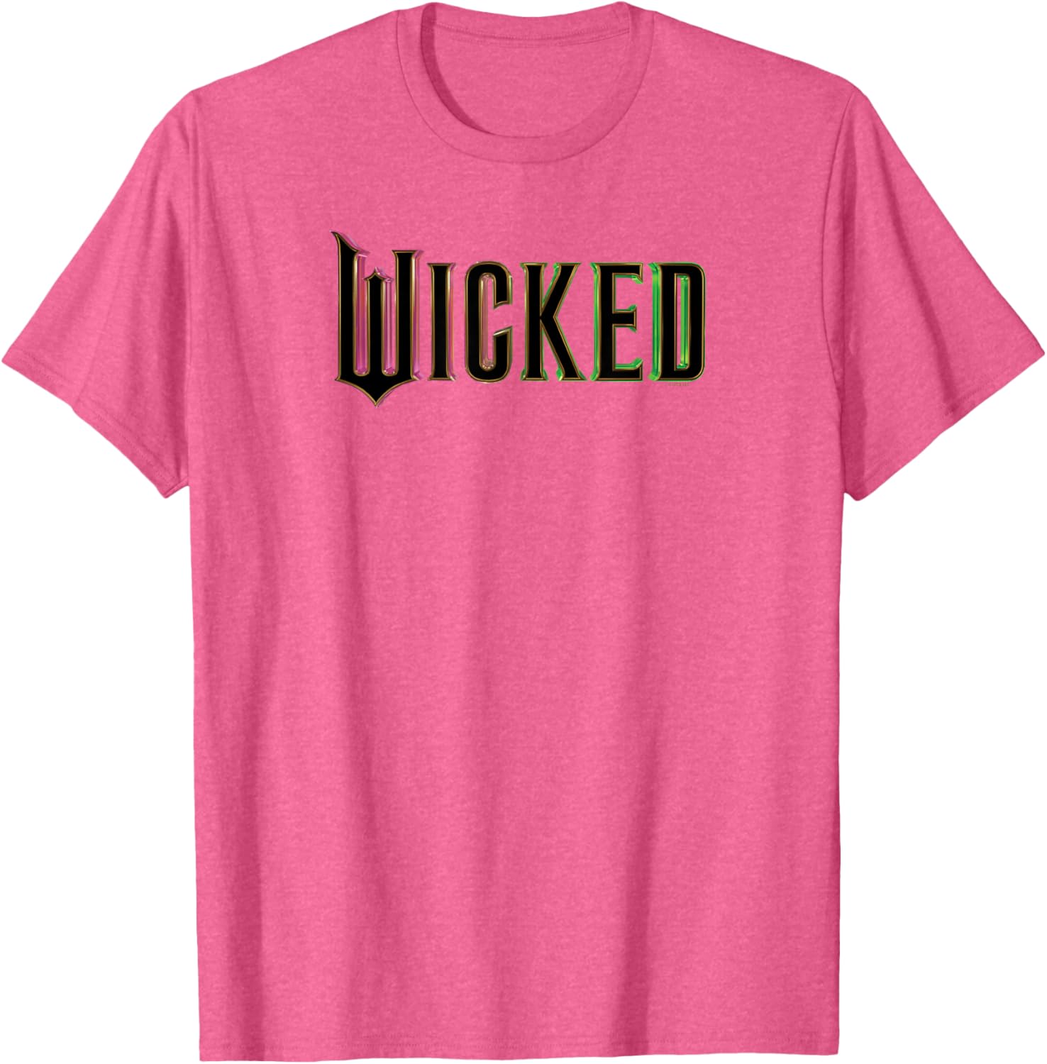 Wicked Pink and Green Logo T-Shirt for Trendy Fashion Lovers - 3
