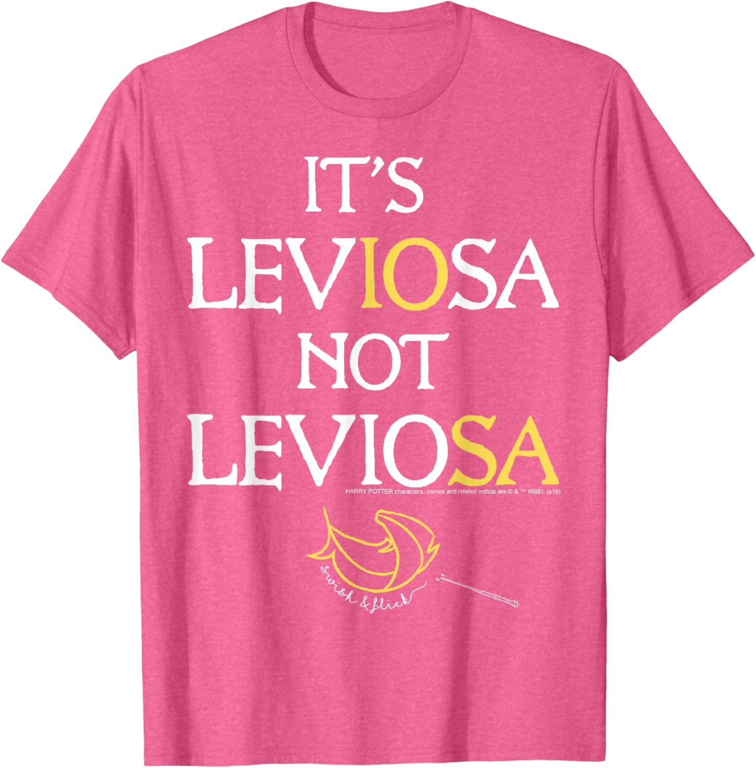 Harry Potter Leviosa Magic Feather Logo T-Shirt for Fans and Wizards - 7