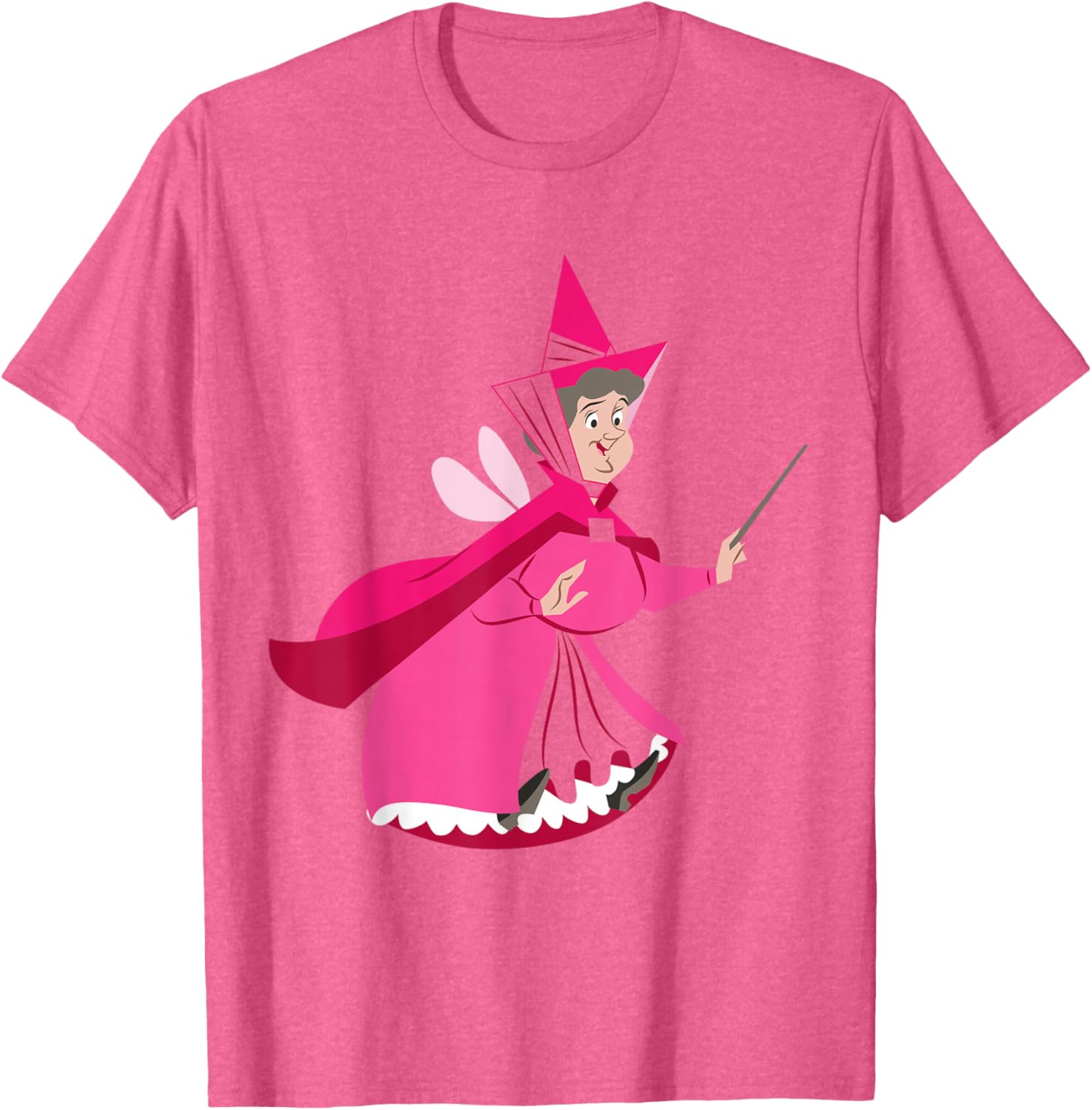 Disney Sleeping Beauty Flora Fairy Pink T-Shirt for Kids and Adults - 1