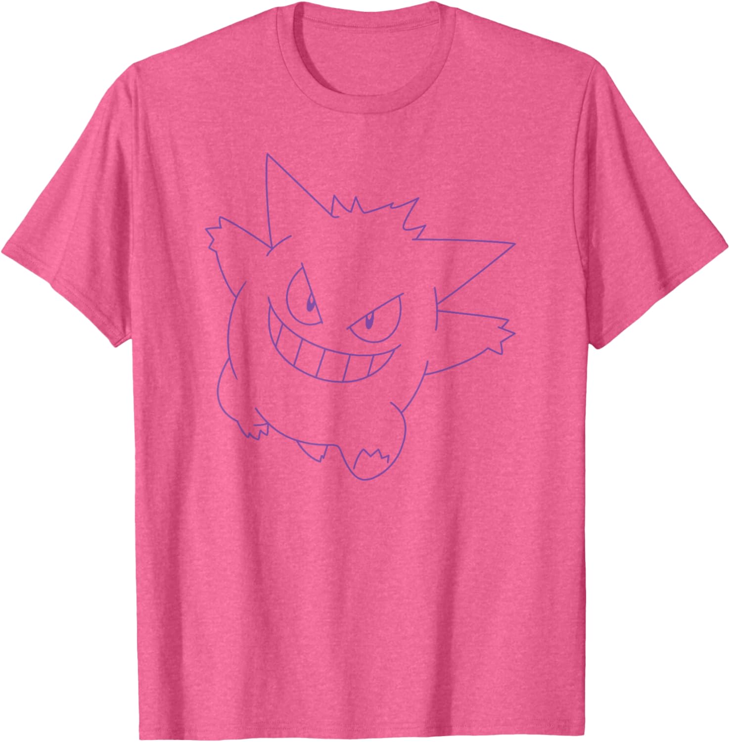 Pokémon Gengar Big Face T-Shirt Fun Graphic Tee for Fans and Collectors - 1