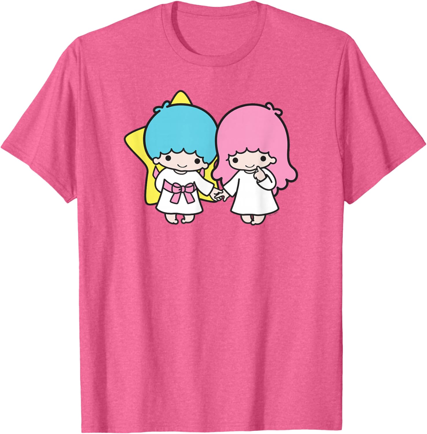 Adorable Little Twin Stars Holding Hands T-Shirt for Kids and Adults - 2