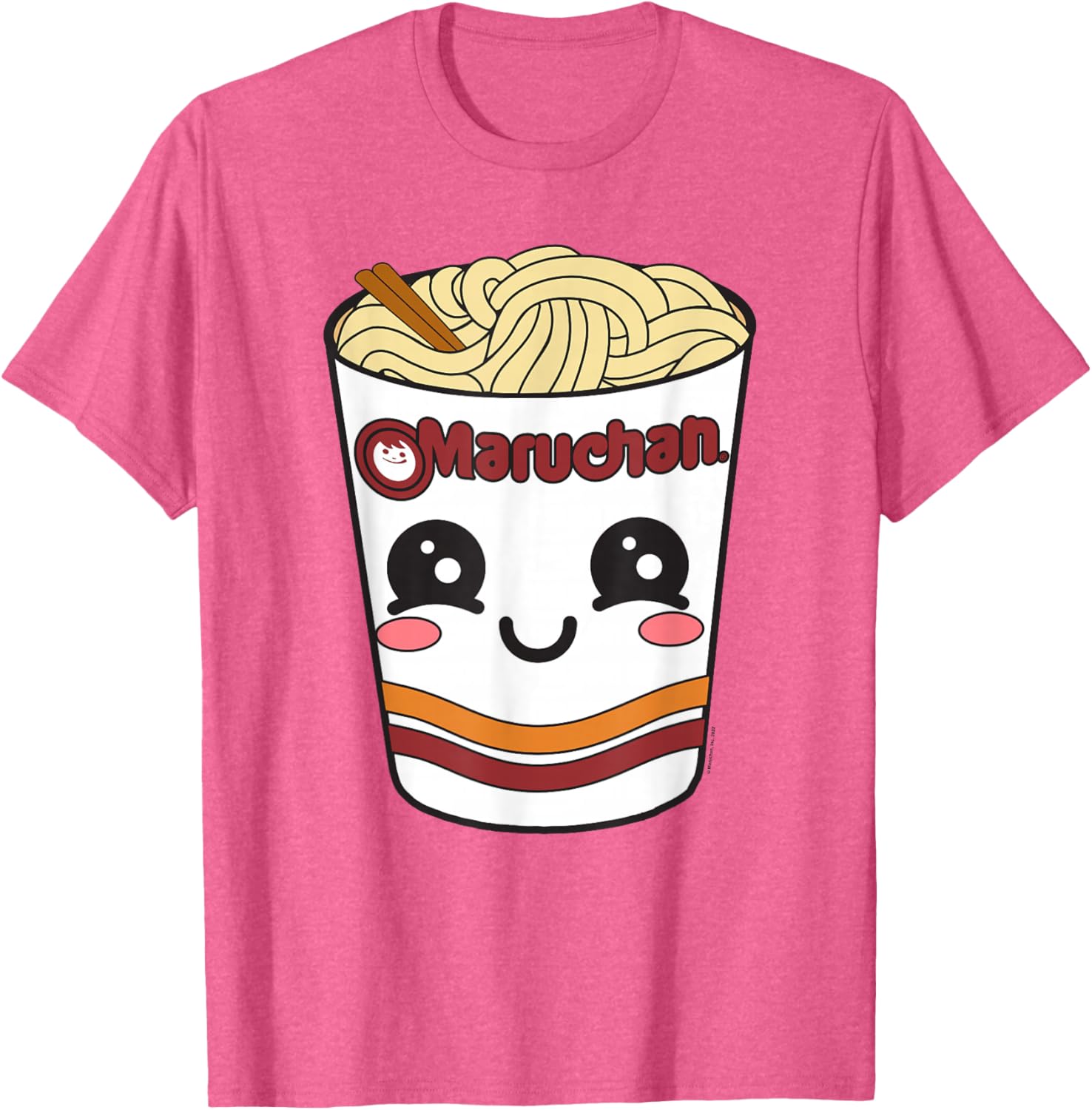 Cute Maruchan Ramen Noodle Cup Face T-Shirt for Fun Fashion Lovers - 11