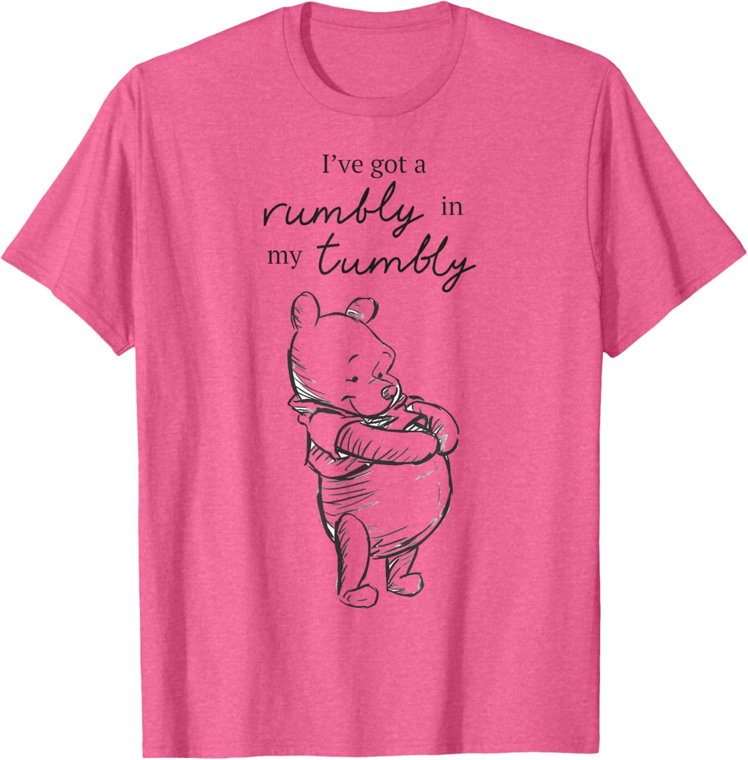 Disney Winnie The Pooh Rumbly Tummy Logo T-Shirt for Kids and Adults - 5