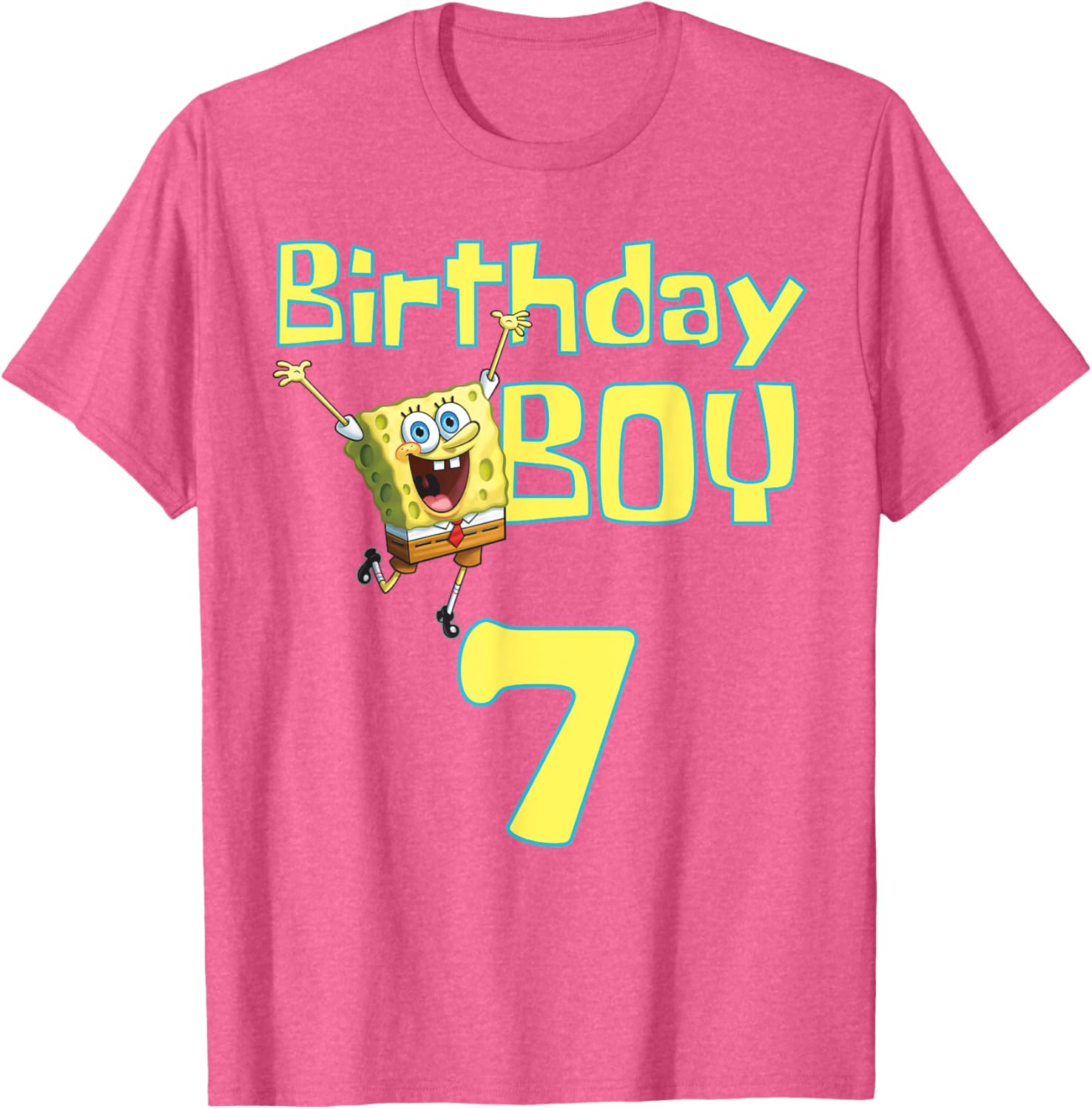 SpongeBob SquarePants Birthday Boy 7 T-Shirt for Fun Celebrations - 15