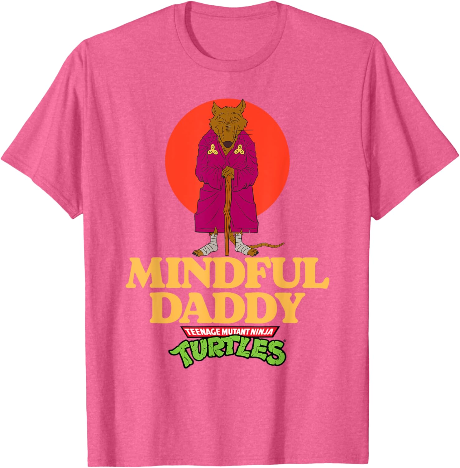Mindful Daddy Splinter TMNT Father's Day T-Shirt for Super Dads - 1