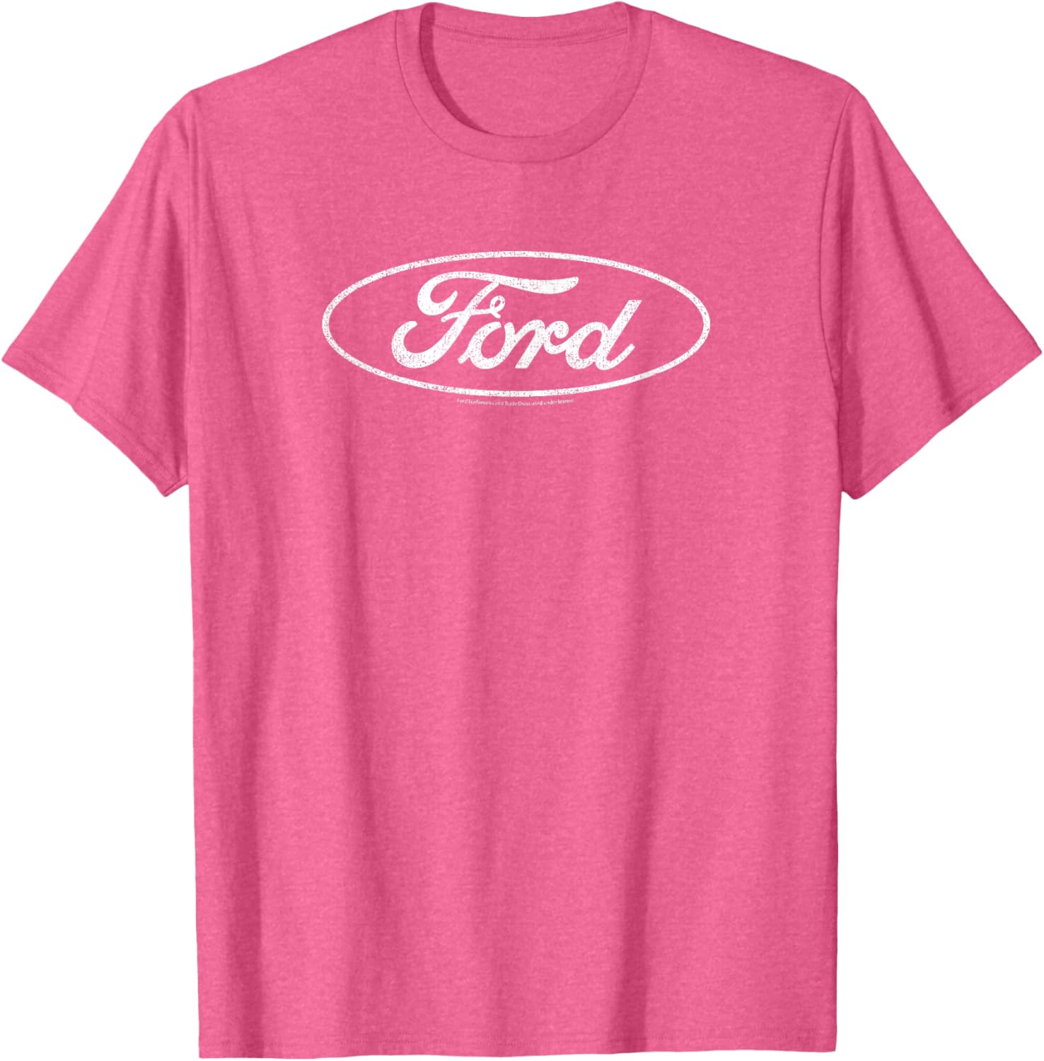 Ford Distressed White Oval Logo T-Shirt for Casual Style and Comfort - 4