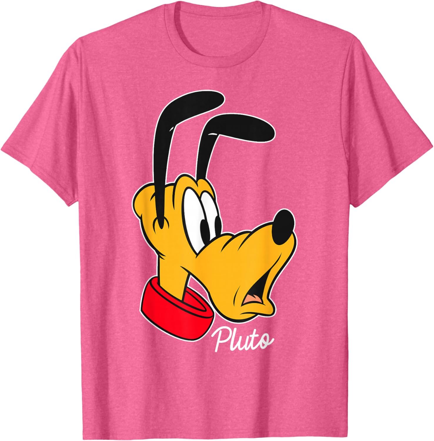 Disney Mickey And Friends Pluto Big Face T-Shirt for Fun and Comfort - 8