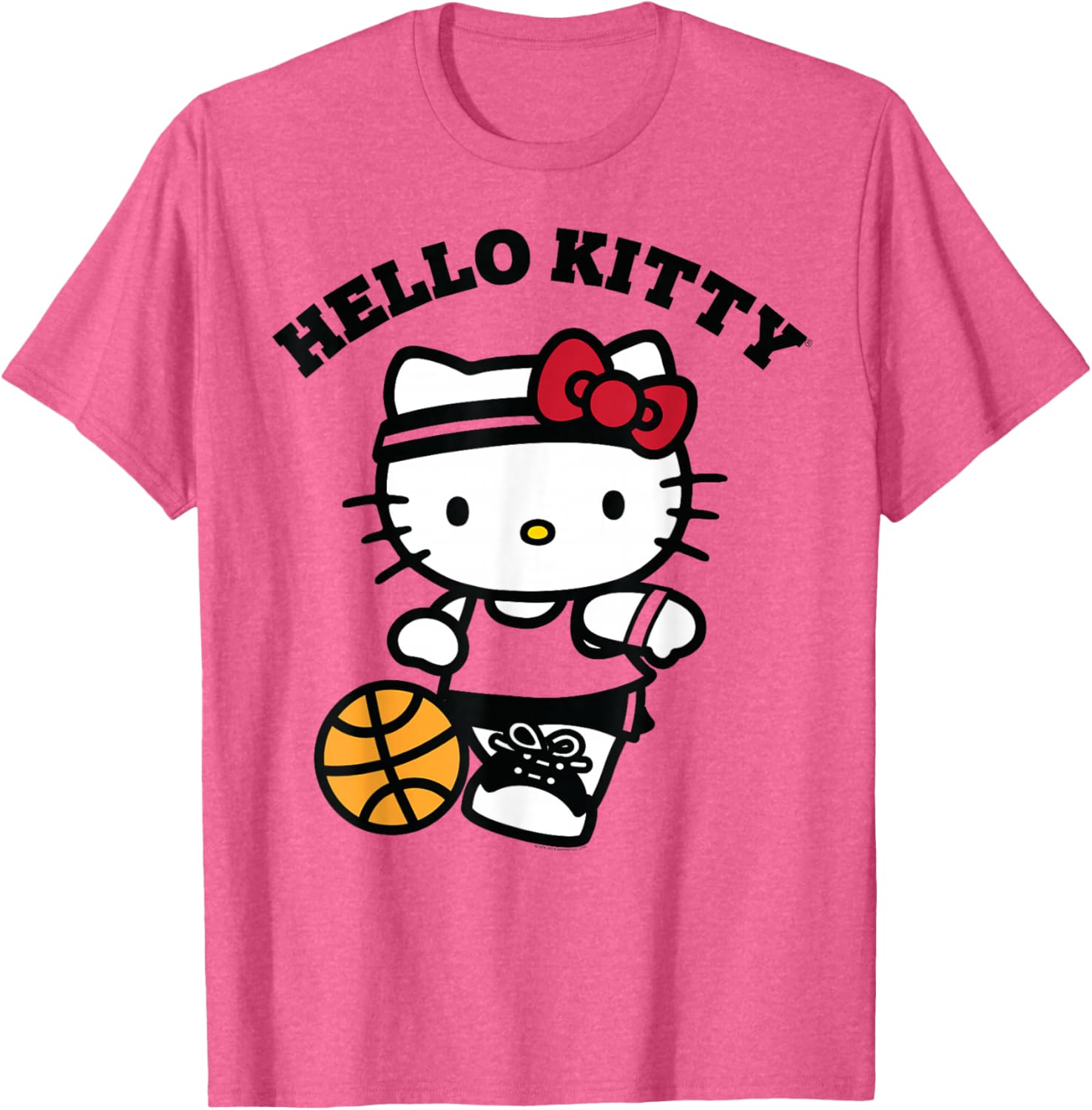 Hello Kitty Unisex Kids Basketball T-Shirt in Blue - Small Size - 3