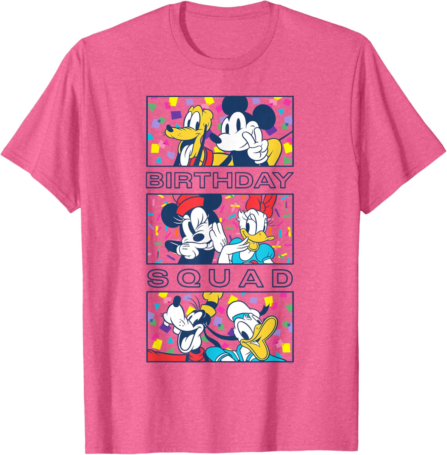 Disney Mickey Mouse Confetti Crew Birthday Squad T-Shirt for Kids - 8