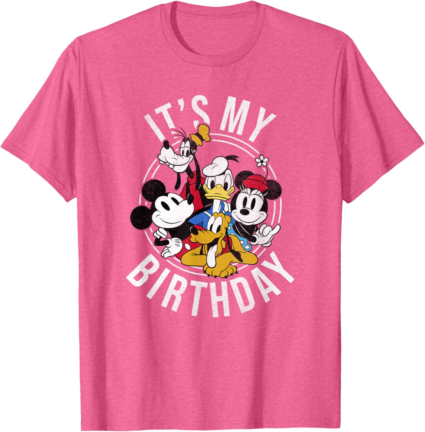 Disney Mickey and Friends Birthday Group T-Shirt for Kids and Adults - 15