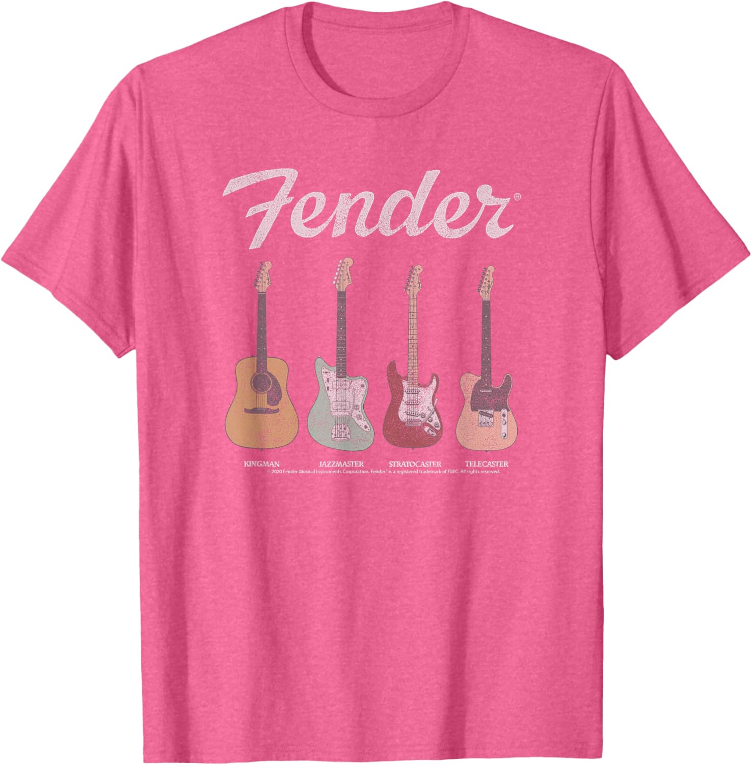 Fender Vintage Guitar Lineup T-Shirt for Music Lovers and Guitarists - 7