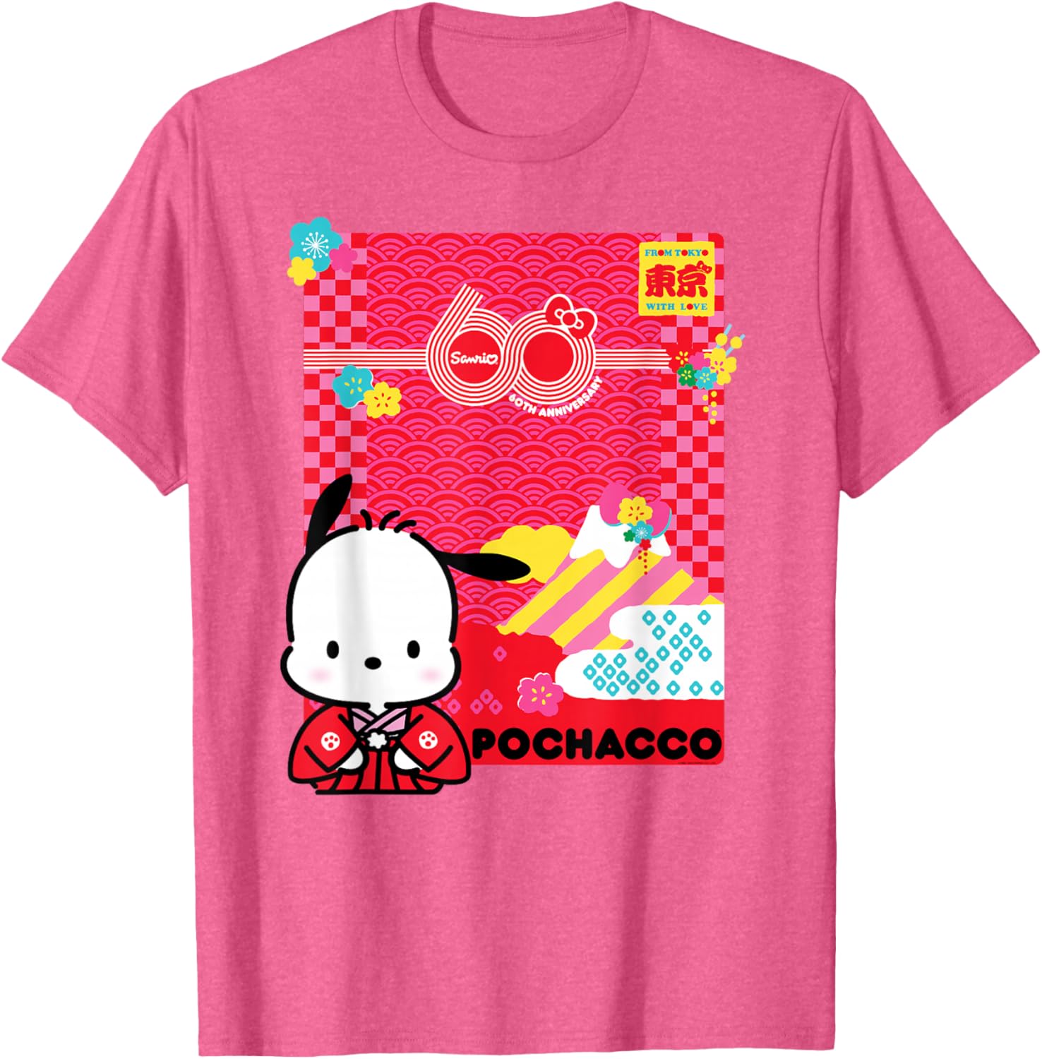 Pochacco Sanrio 60th Anniversary T-Shirt for Kids and Adults - 12