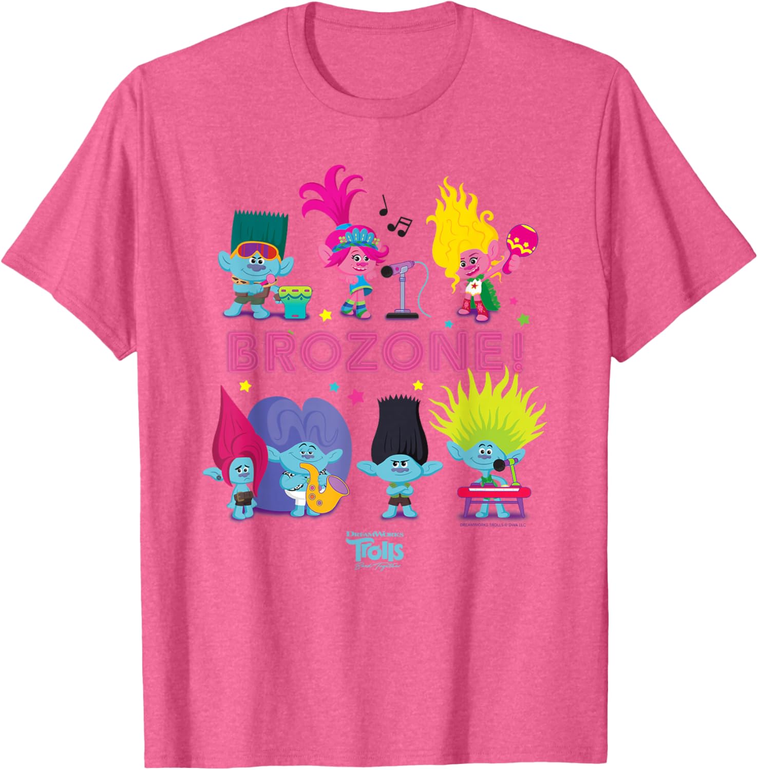 DreamWorks Trolls Band Together BroZone Poppy and Viva Cute T-Shirt - 11