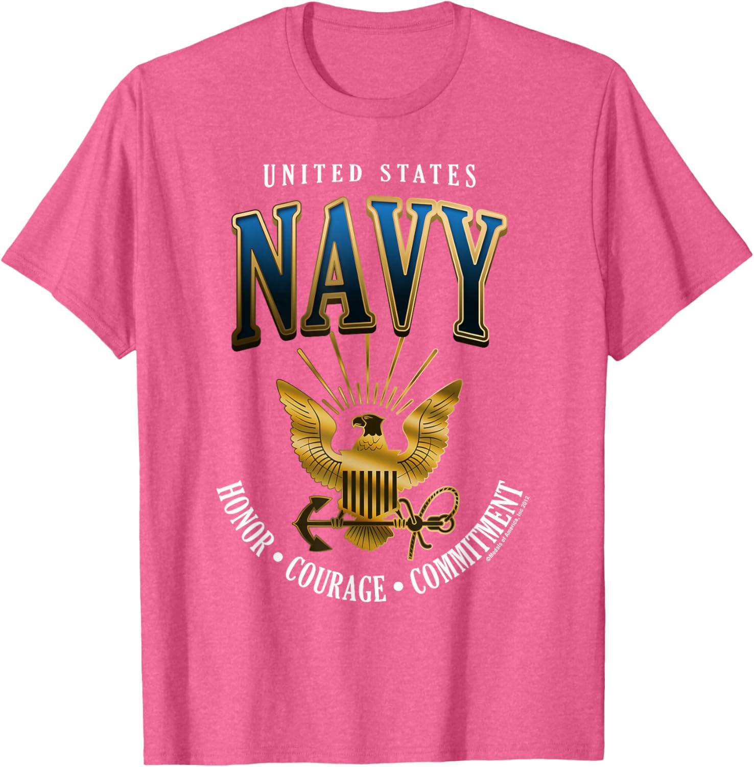 United States Navy Honor Courage Commitment T-Shirt for Proud Fans - 15