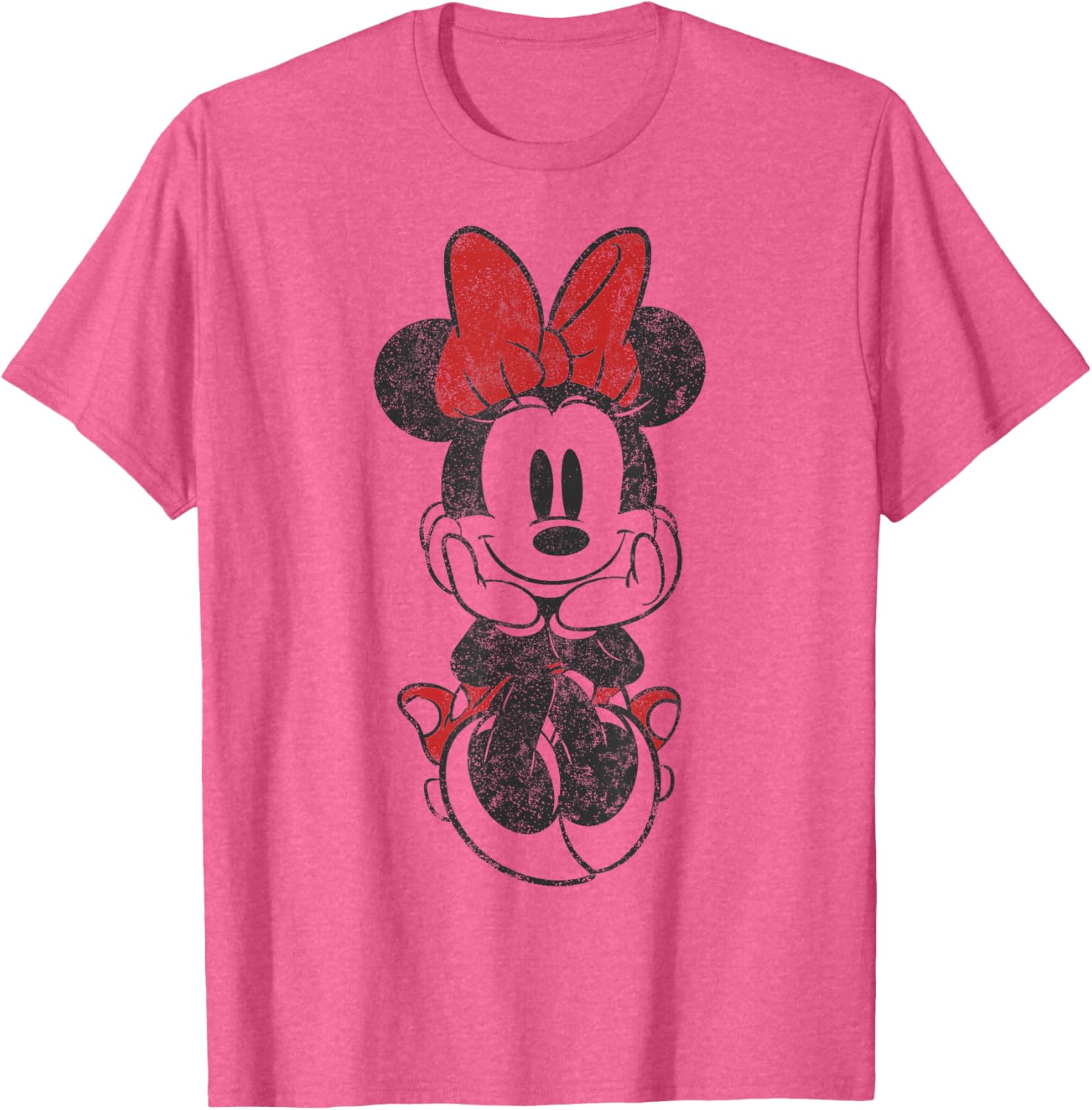 Vintage Minnie Mouse Sitting T-Shirt Featuring Disney Mickey And Friends - 5