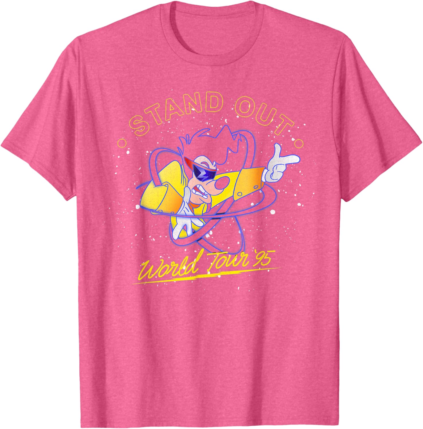 Disney A Goofy Movie Powerline World Tour 95 T-Shirt for Fans - 7