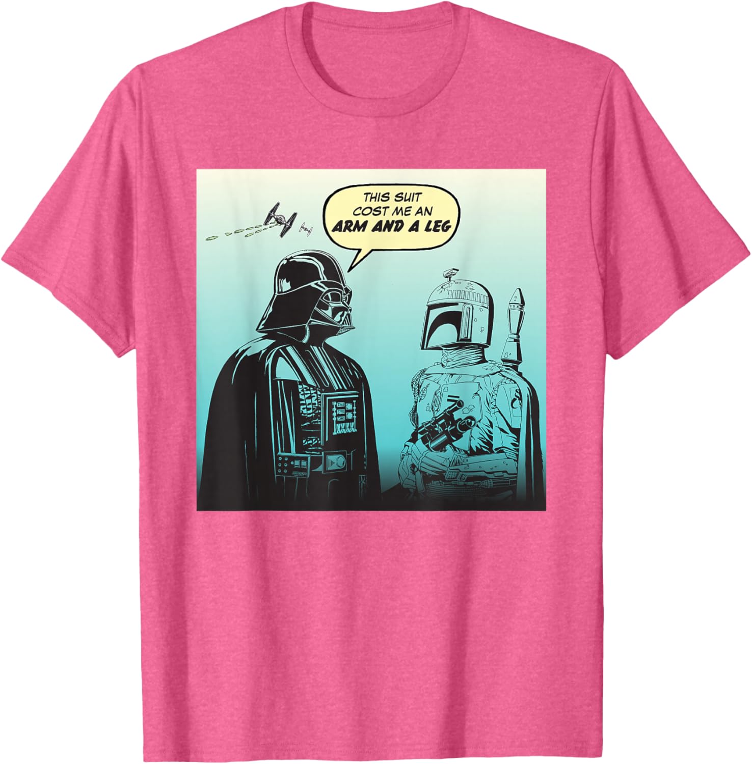 Star Wars Funny Darth Vader and Boba Fett Comic T-Shirt for Fans - 17