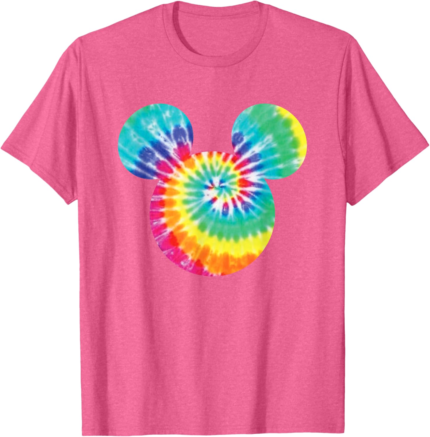 Disney Mickey Mouse Rainbow Tie-Dye Short Sleeve T-Shirt for Fun Style - 21