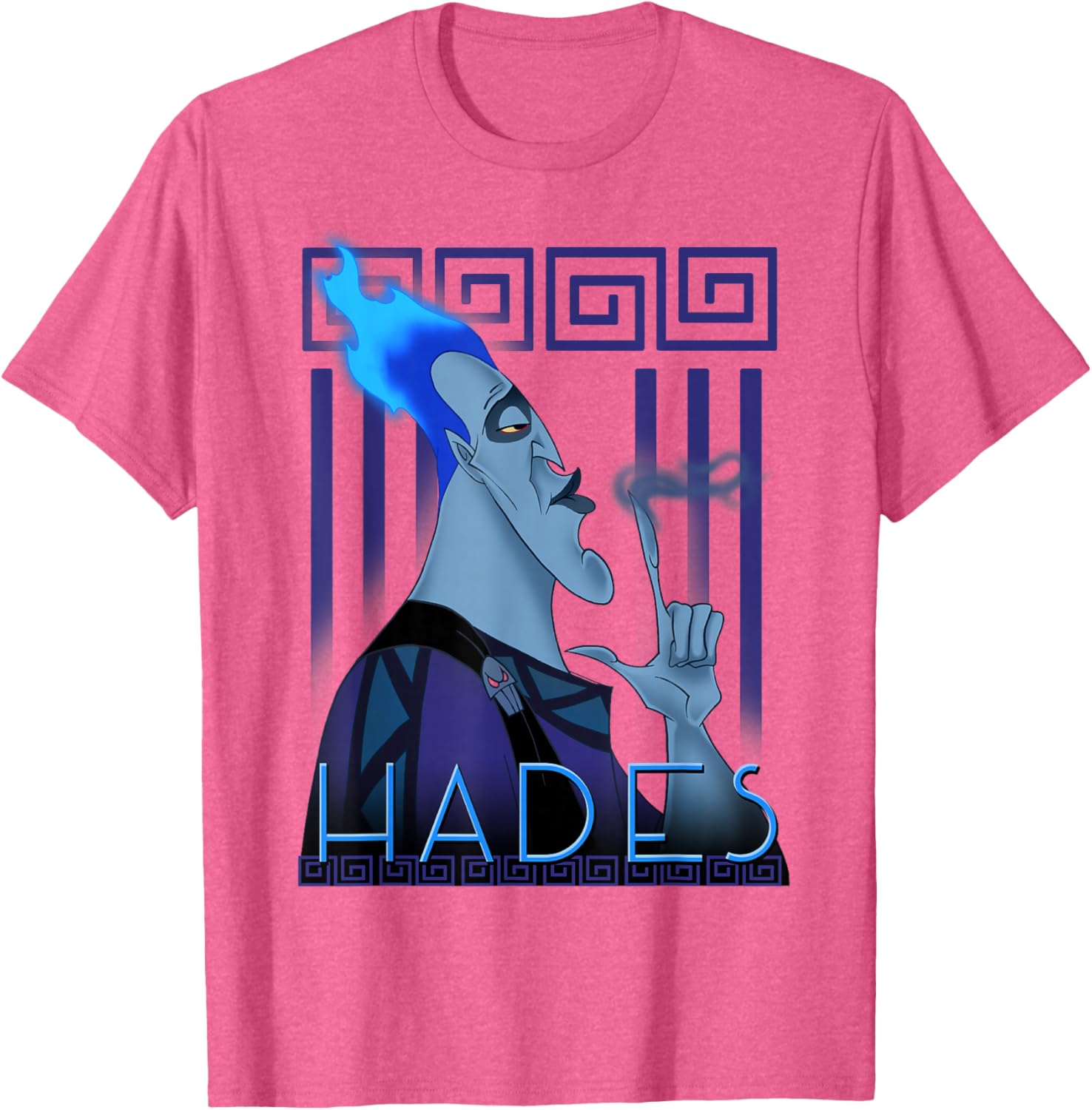 Disney Hercules Hades Geometric Portrait Graphic T-Shirt for Fans - 5