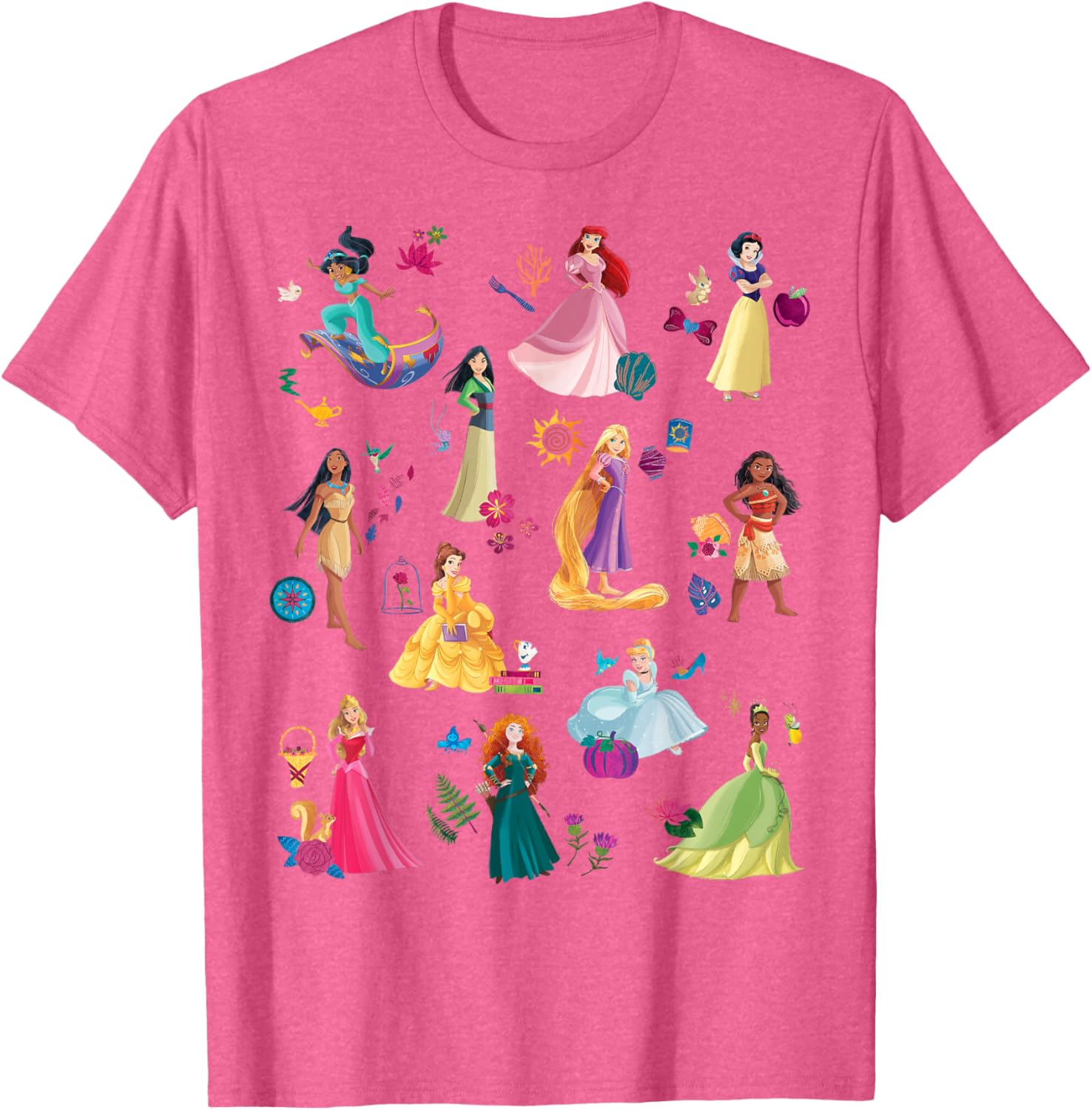 Disney Princess Magical Print T-Shirt for Kids Fun and Fashionable Wear - 28