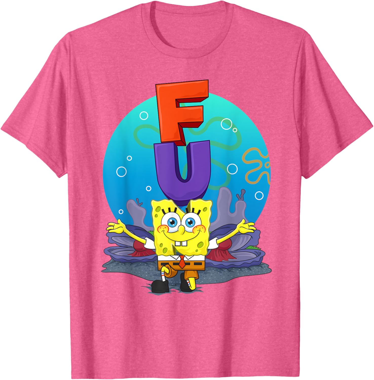 Mademark SpongeBob The F.U.N Song T-Shirt Fun Apparel for Fans - 2