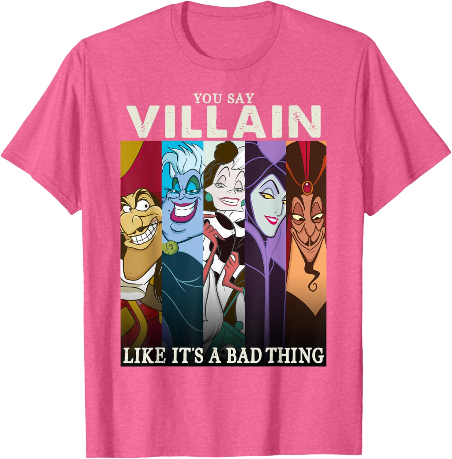 Funny Disney Villains Colorful Graphic T-Shirt for Fans and Collectors - 10