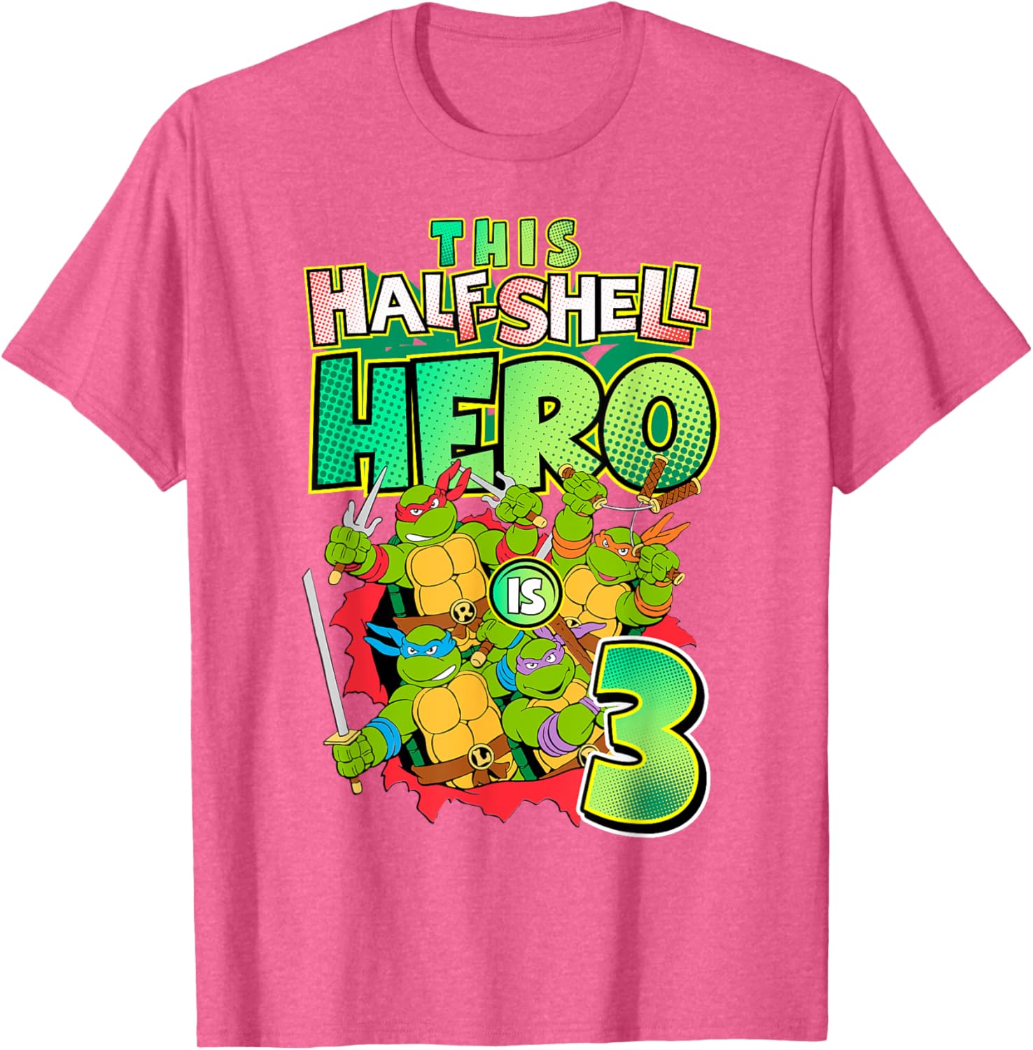 Mademark Teenage Mutant Ninja Turtles This Half Shell Hero T-Shirt - 9