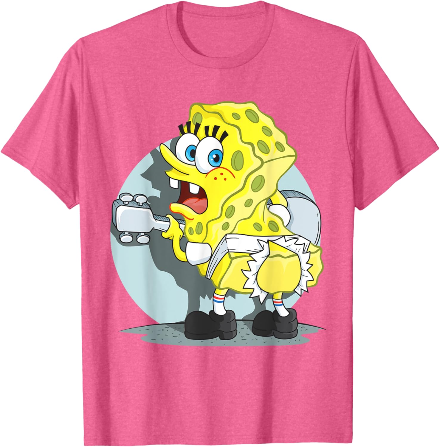 Mademark SpongeBob Ripped Pants T-Shirt Fun Clothing for Fans - 2