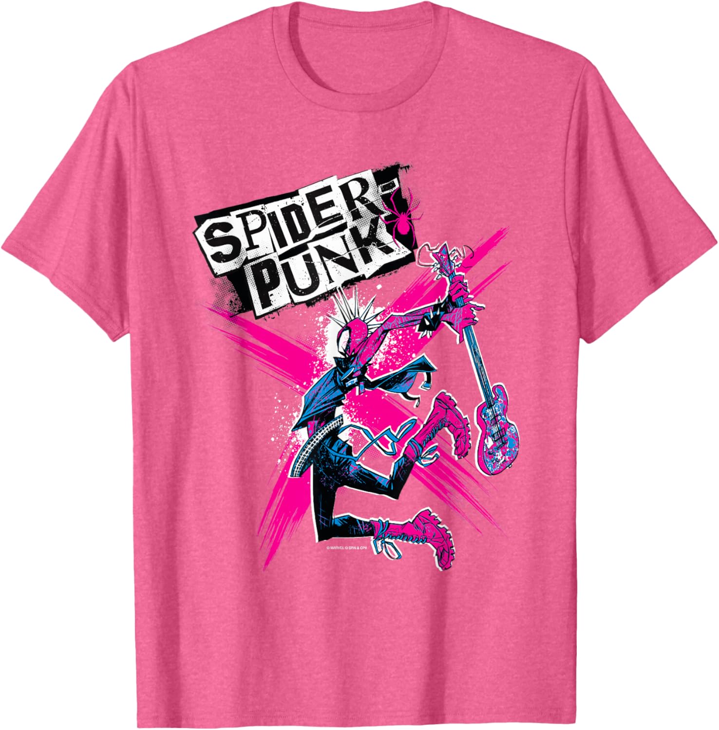 Marvel Spider-Man Across the Spider-Verse Spider-Punk T-Shirt for Fans - 11