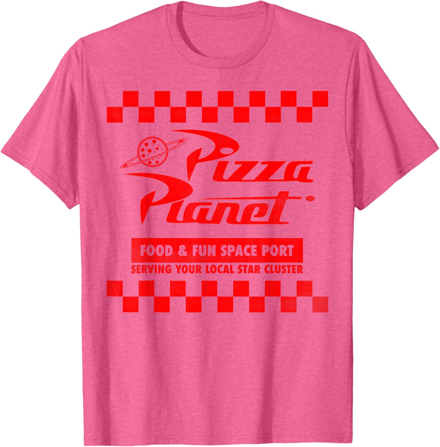 Disney Pixar Toy Story Pizza Planet Checkered Logo T-Shirt for Kids - 2