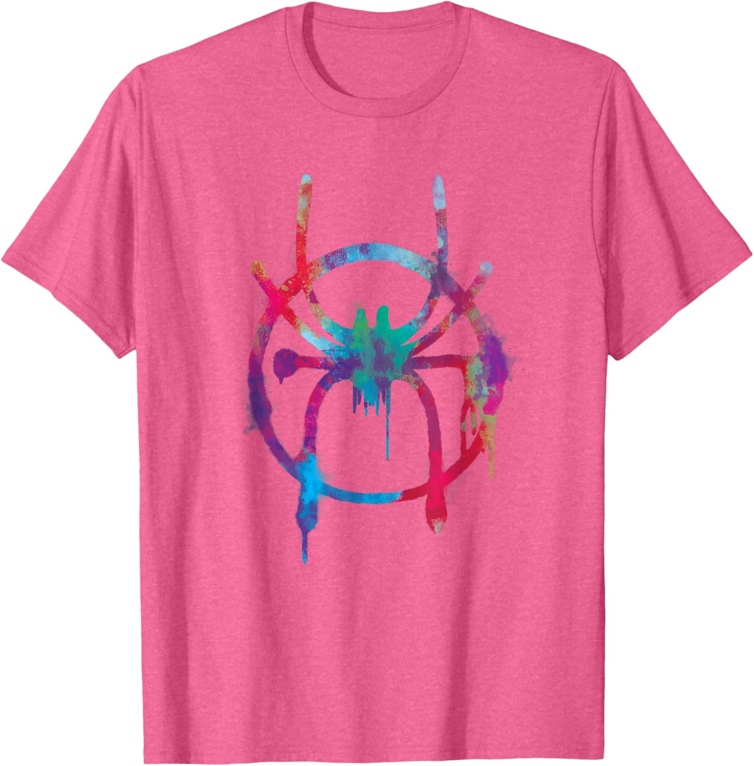 Marvel Spider-Man Into the Spider-Verse Rainbow Icon T-Shirt for Fans - 5
