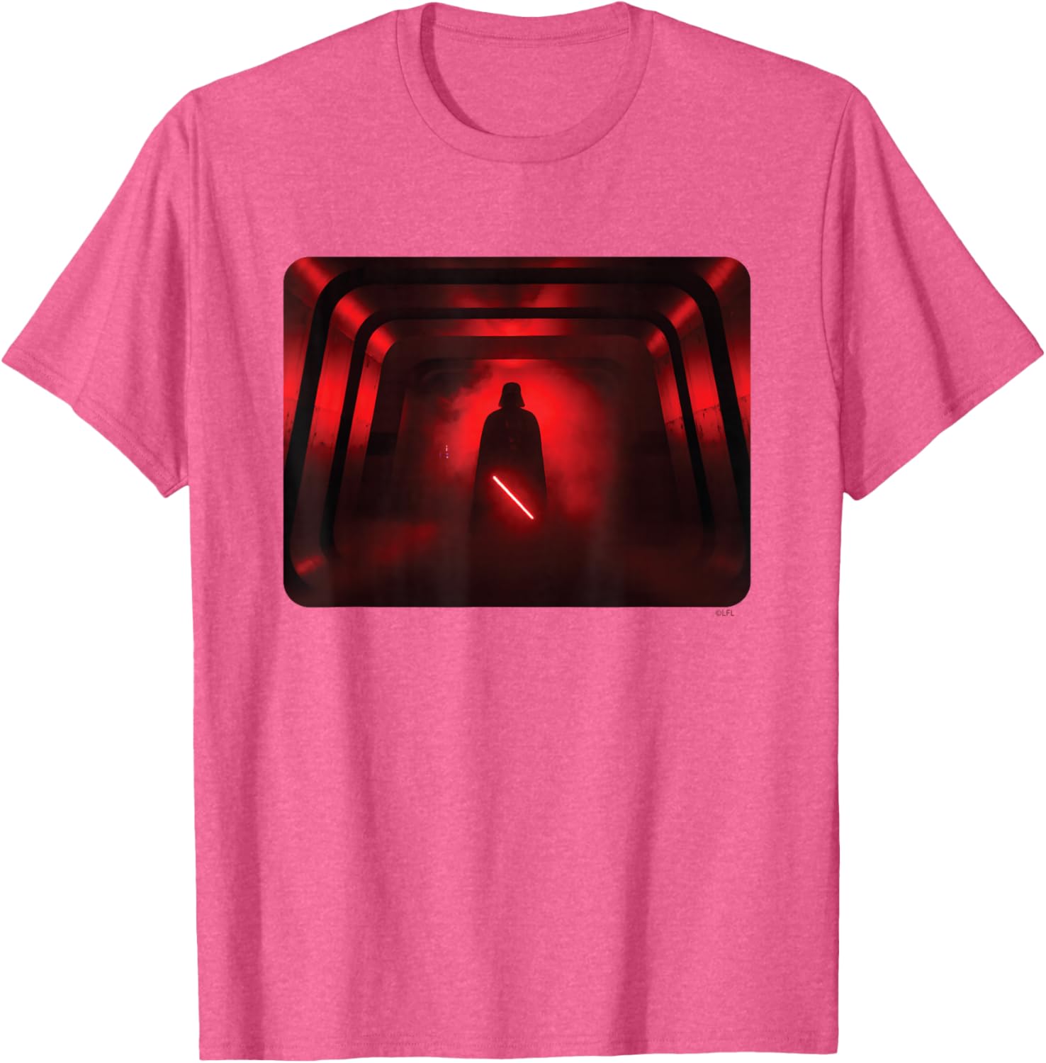 Darth Vader Red Lightsaber Shadow T-Shirt for Star Wars Fans - 10