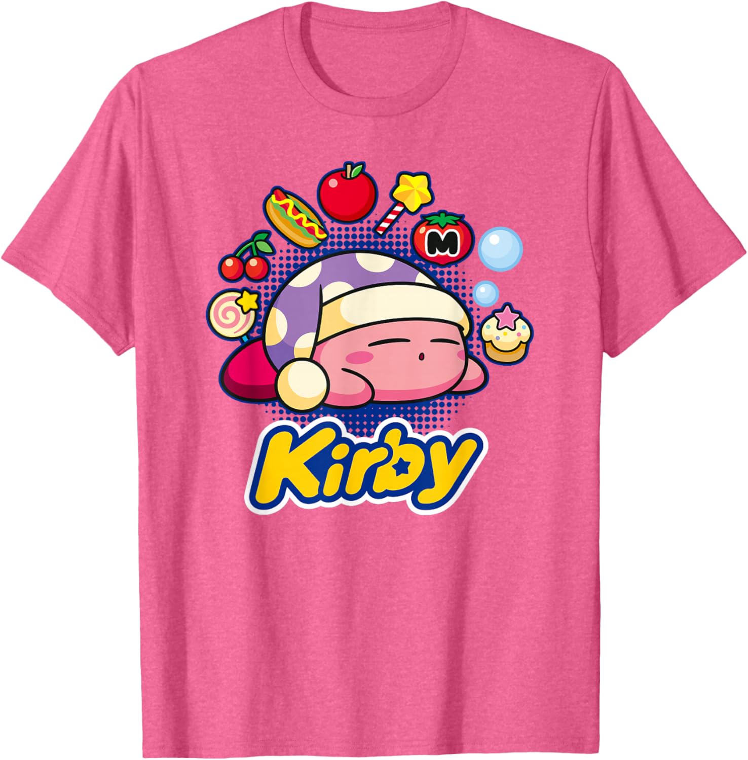 Kirby Dreaming of Tasty Trinkets T-Shirt for Fun and Fashion Lovers - 10