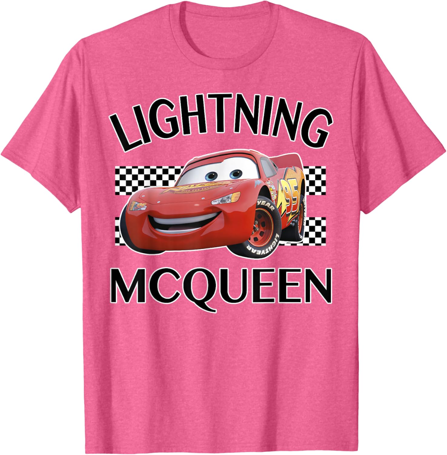 Disney Pixar Cars Lightning McQueen Finish Line Graphic T-Shirt for Kids - 1
