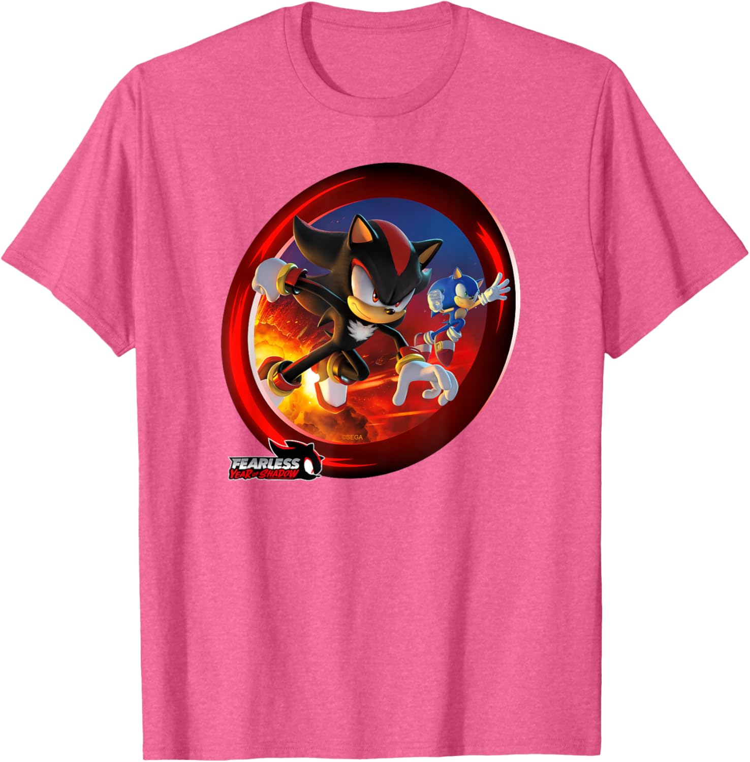 Sonic the Hedgehog Fearless Year of Shadow Graphic T-Shirt for Fans - 12