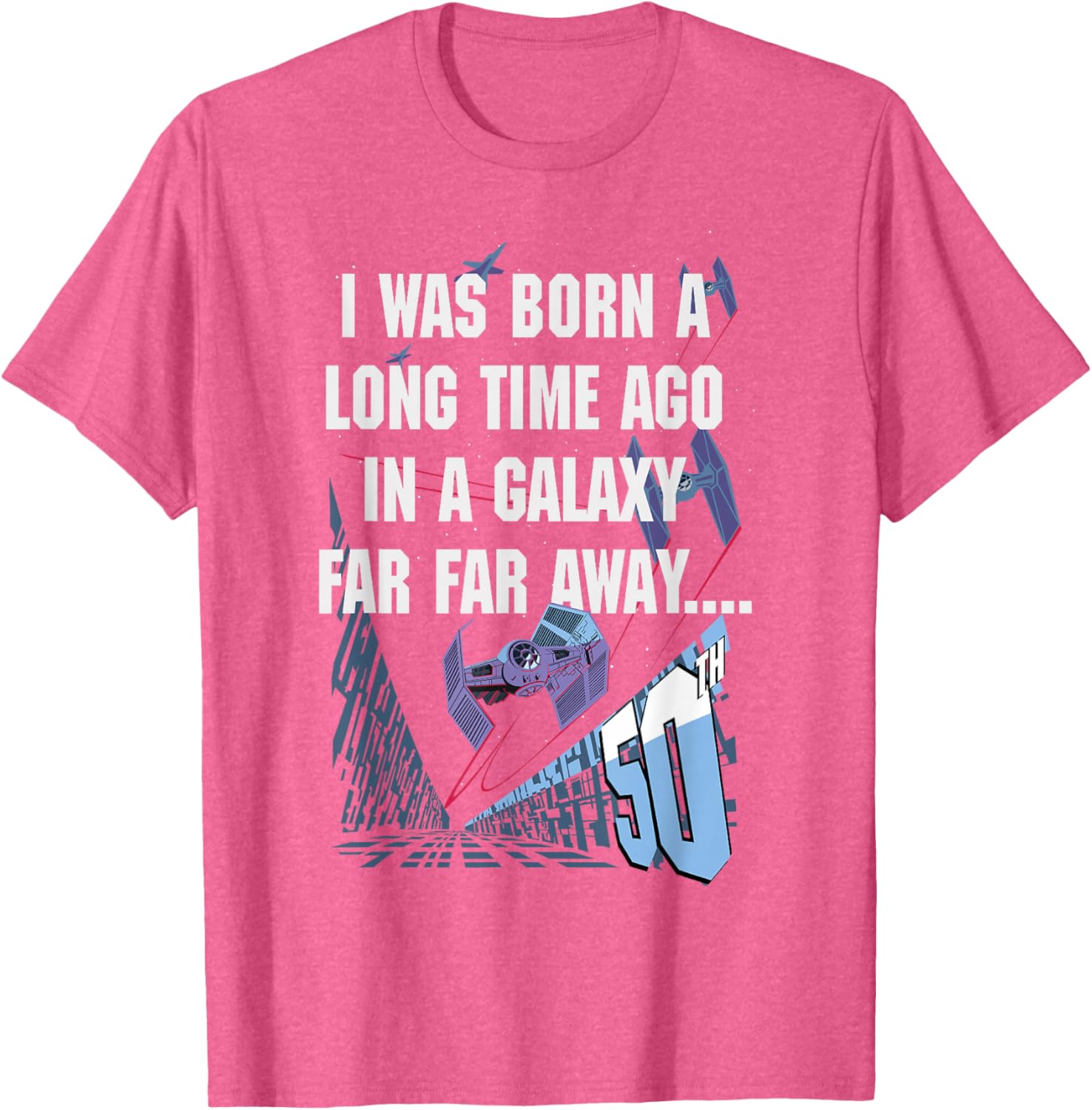 Star Wars 50th Birthday T-Shirt I Was Born A Long Time Ago Fun Gift - 9