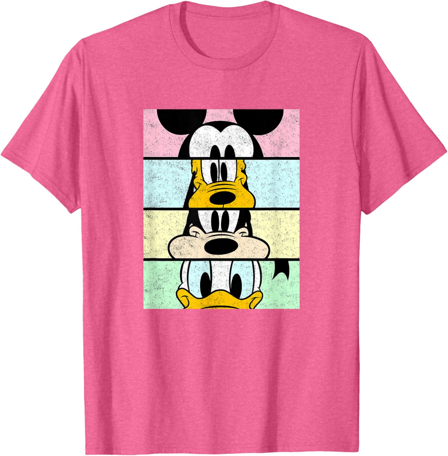 Disney Mickey And Friends Distressed Comic Panels T-Shirt for Fun Fans - 9