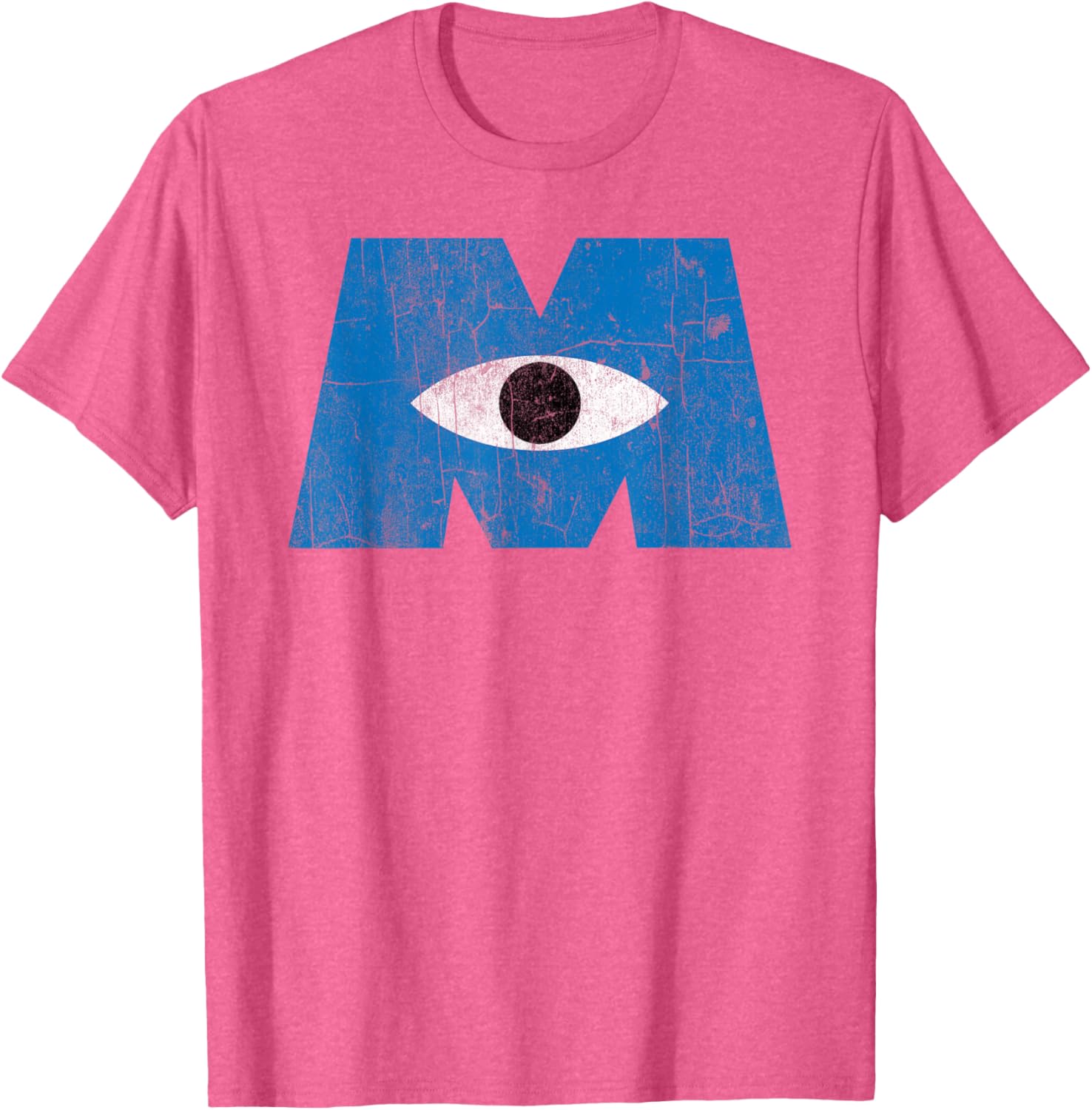 Disney Pixar Monsters Inc Distressed Blue Cyclops Logo T-Shirt - 3
