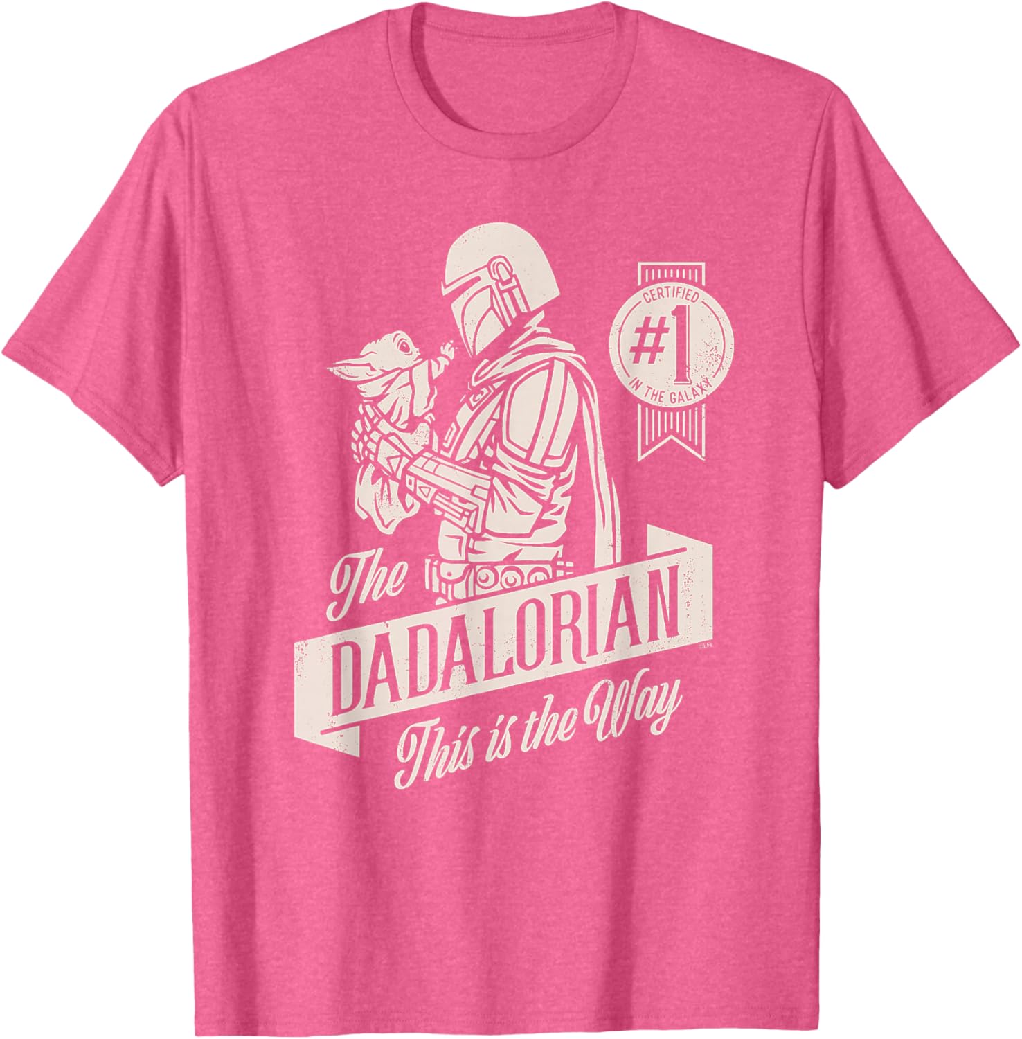 Star Wars Mandalorian Grogu Dadalorian Father's Day T-Shirt for Dads - 11