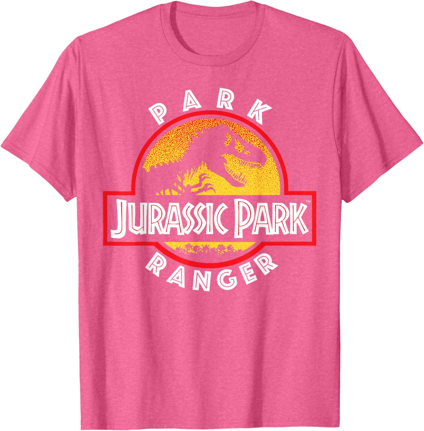 Jurassic Park Men's Black Dinosaur Graphic T-Shirt - Classic Fit Crew Neck - 2