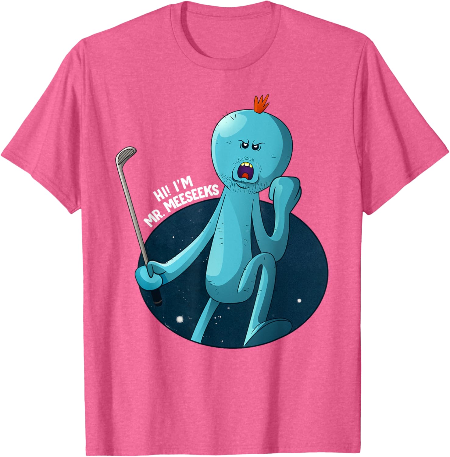 Mademark Rick and Morty Stressed Meeseeks T-Shirt Fun Graphic Tee - 8