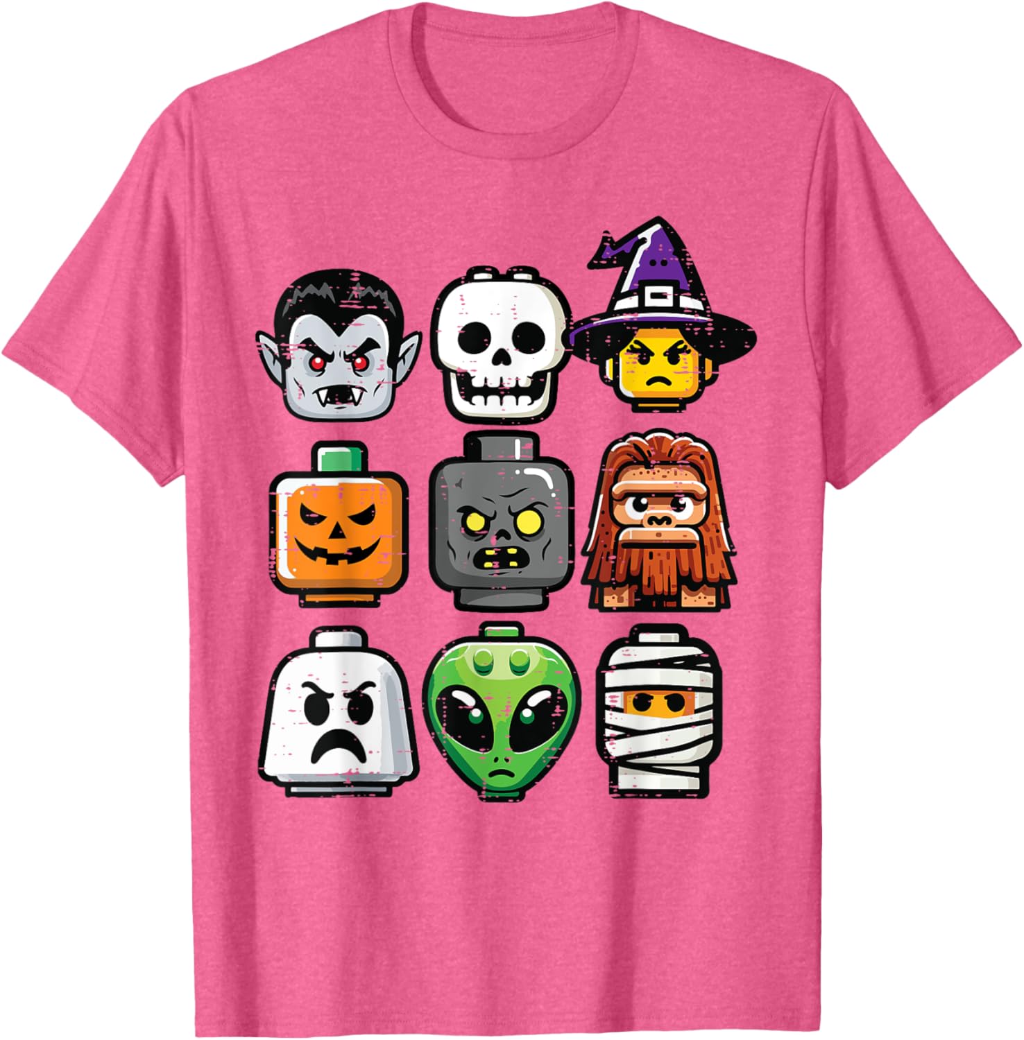 Halloween Pumpkin Ghost Heads T-Shirt for Kids and Boys Costume Fun - 11