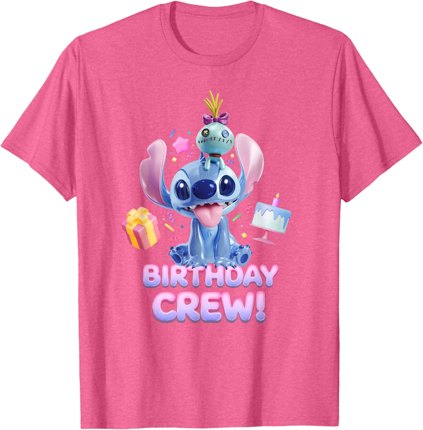 Disney Lilo & Stitch Big Shiny Birthday Crew T-Shirt for Fun Celebrations - 28