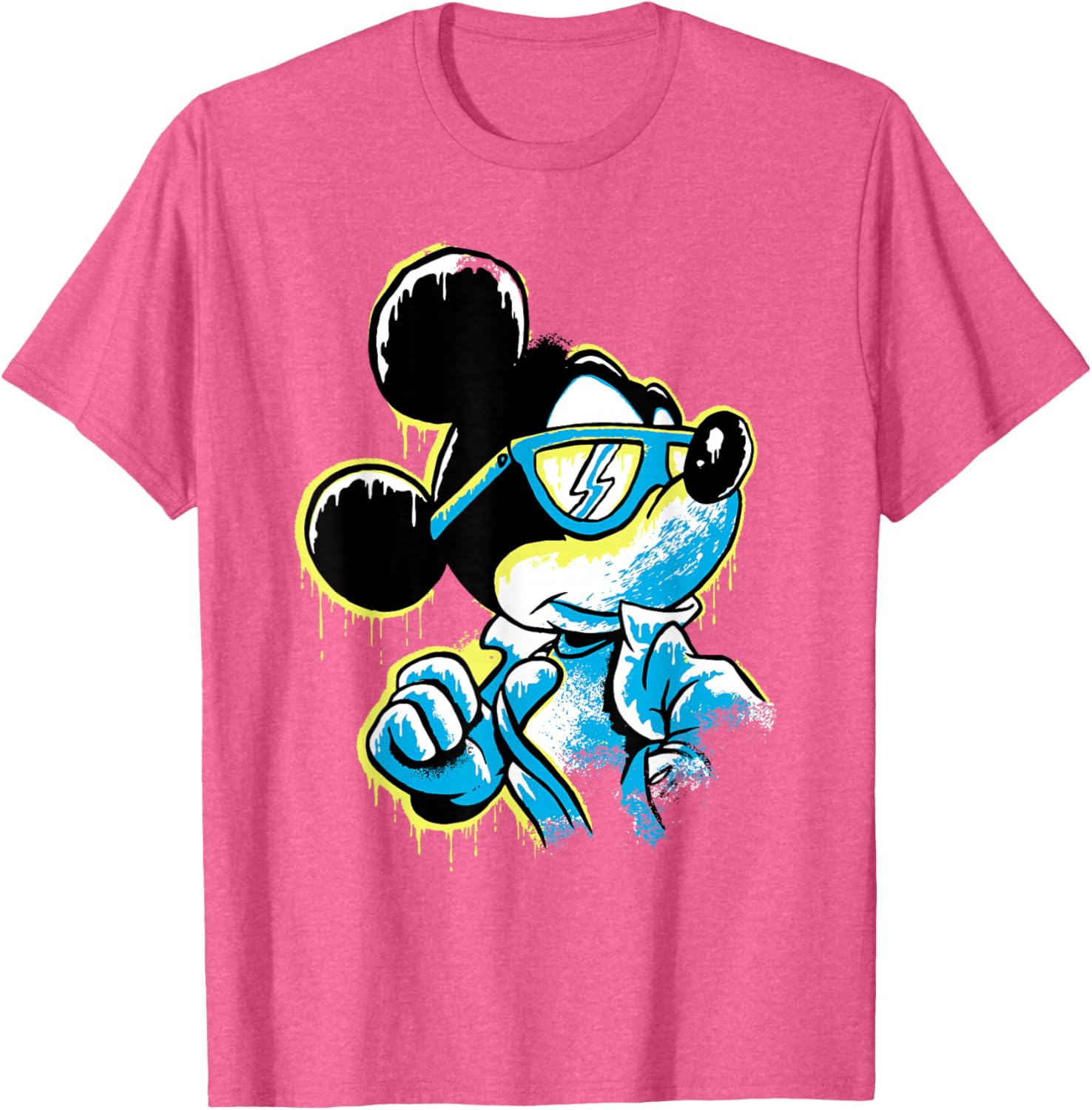 Disney Mickey Mouse Icy Cool Paint Drip T-Shirt for Fun Fashion Lovers - 12