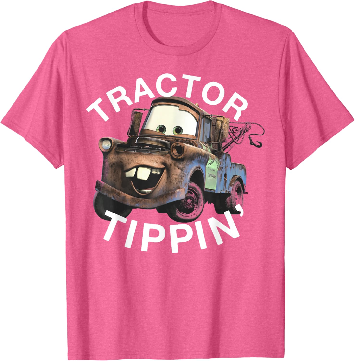 Disney Pixar Cars Mater Tractor Tippin Vintage Logo T-Shirt for Fans - 13