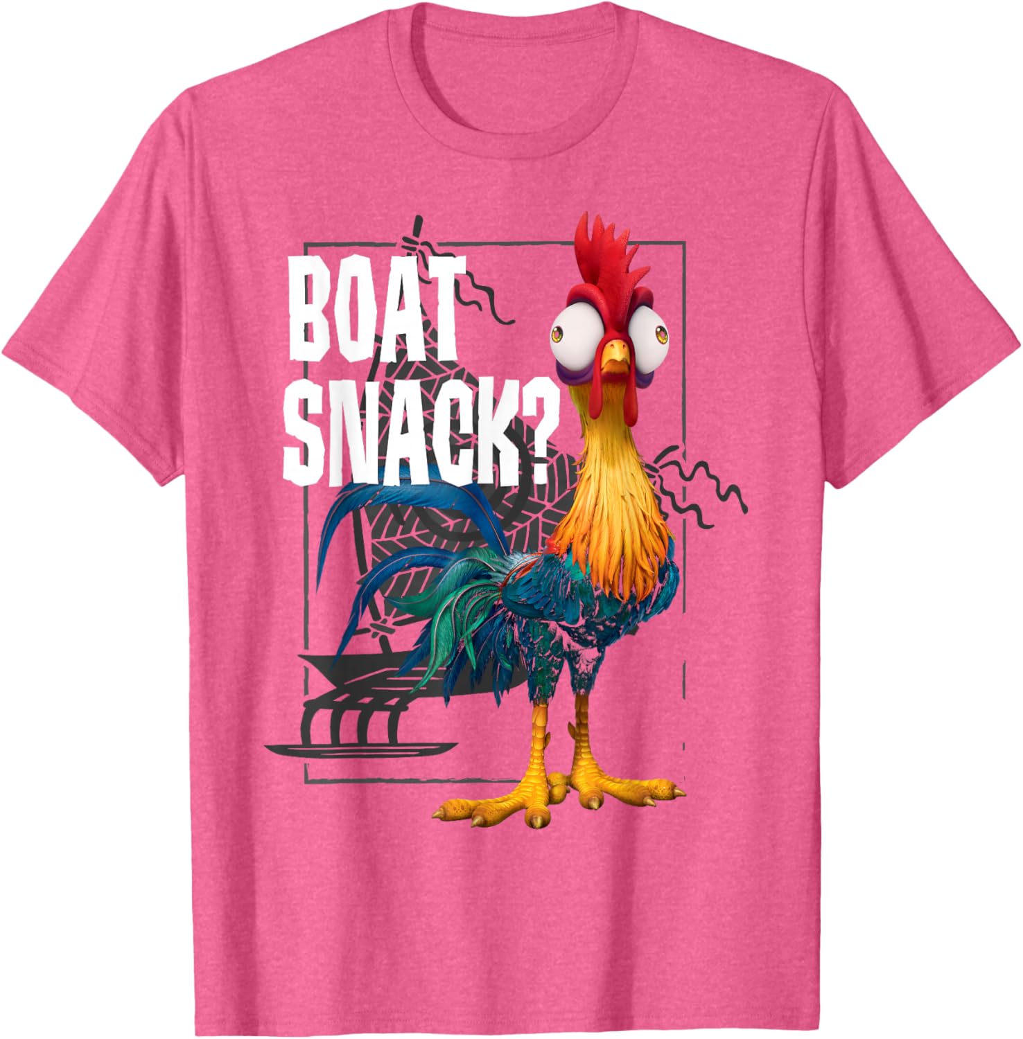 Disney Moana Hei Hei Boat Snack T-Shirt Vintage Style for Fans - 10
